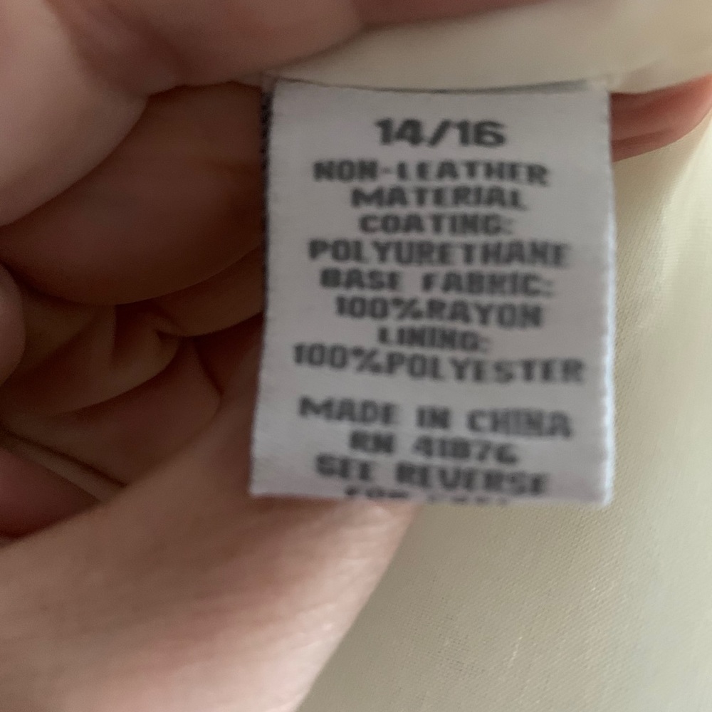 Dress Barn Faux leather jacket